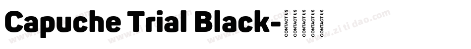 Capuche Trial Black字体转换